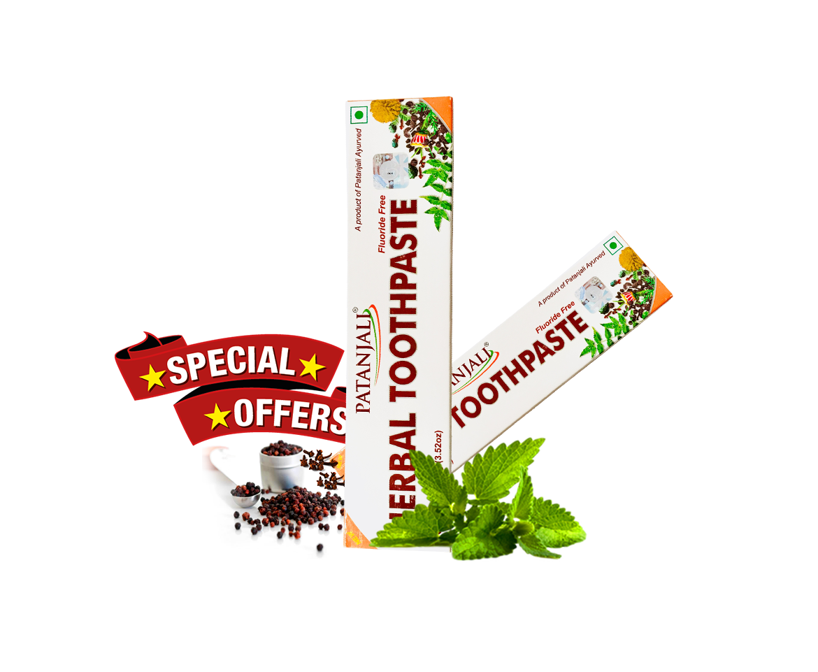 Patanjali Herbal Toothpaste Special Offer (Pack of 10)